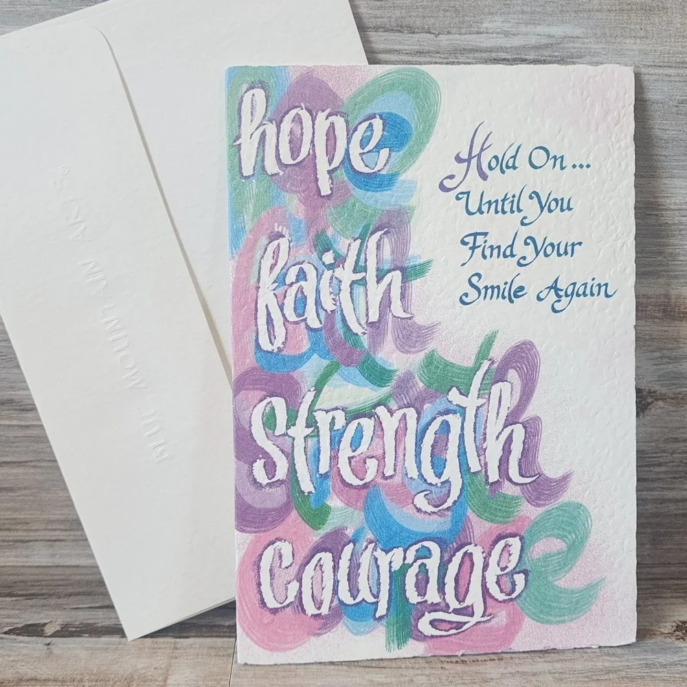 Blue Mountain Arts Jason Blume Greeting Card Hope Faith Strength Courage Support